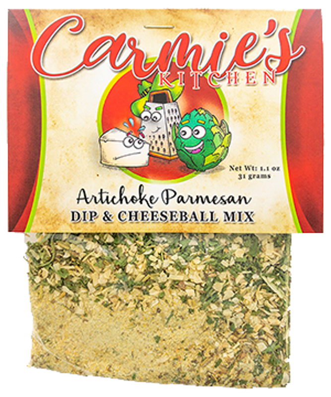 Carmie's Kitchen - Artichoke Parmesan Dip & Cheeseball Mix