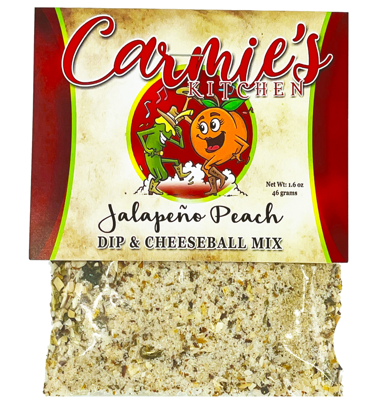 Carmie's Kitchen - Jalapeno Peach Dip & Cheeseball Mix