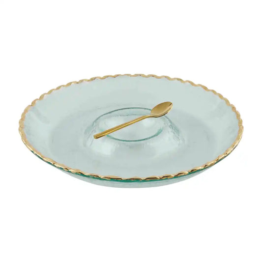 Mud Pie - GOLD EDGE CHIP AND DIP