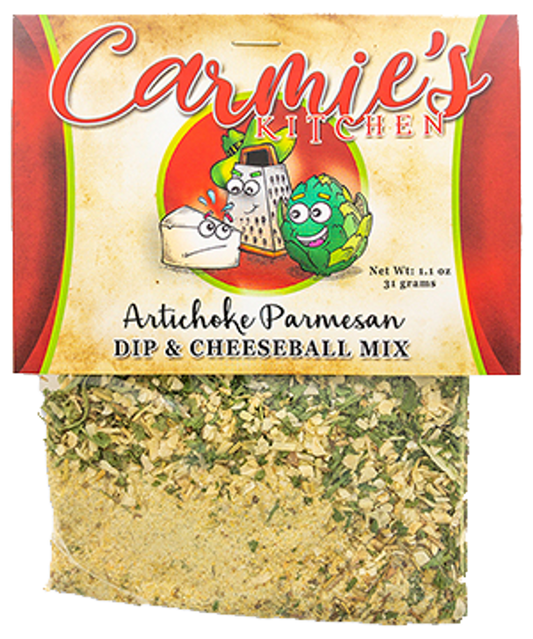 Carmie's Kitchen - Artichoke Parmesan Dip & Cheeseball Mix