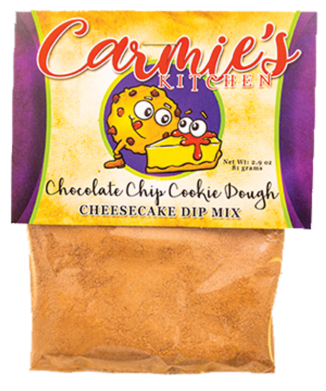 Carmie's Kitchen - Chocolate Chip Cookie Dough Cheesecake Dip Mix