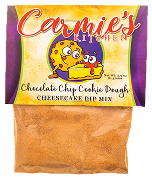Carmie's Kitchen - Chocolate Chip Cookie Dough Cheesecake Dip Mix